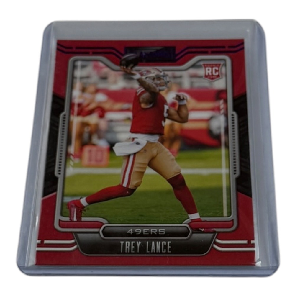 2021‎ Panini Playbook Trey Lance RC Rookie Card 103 Red San Francisco 49ers NFL